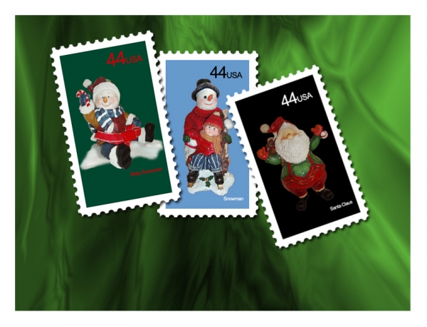 Creation of Holidays Postage Stamps: Step 8